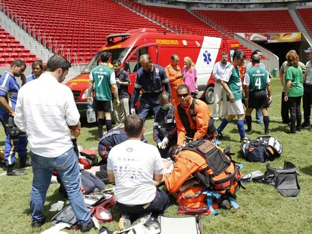Mexicano morre durante partida no Estádio Mané Garrincha, em Brasília