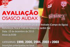 Osasco Audax promove peneira em busca de jovens atletas