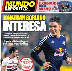 Barcelona volta a sondar Alexandre Pato para se juntar ao trio MSN