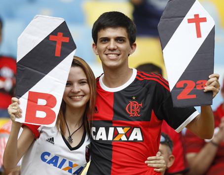 Flamengo perdeu do Palmeiras, mas torcida flamenguista comemorou queda do Vasco para Série B