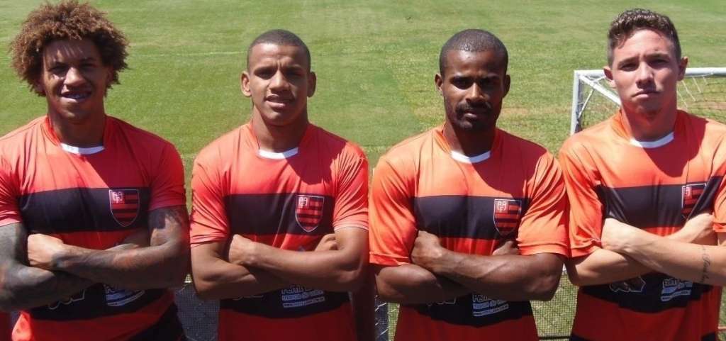 Biro Biro, Welington Carioca, Bartô e Fernando Junior são quatro do 26 nomes confirmados no elenco flamenguista. (Foto: Marcos Vieira/Facebook Flamengo)