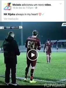 Paulistão: Perto do Palmeiras, Moisés se despede do NK Rijeka