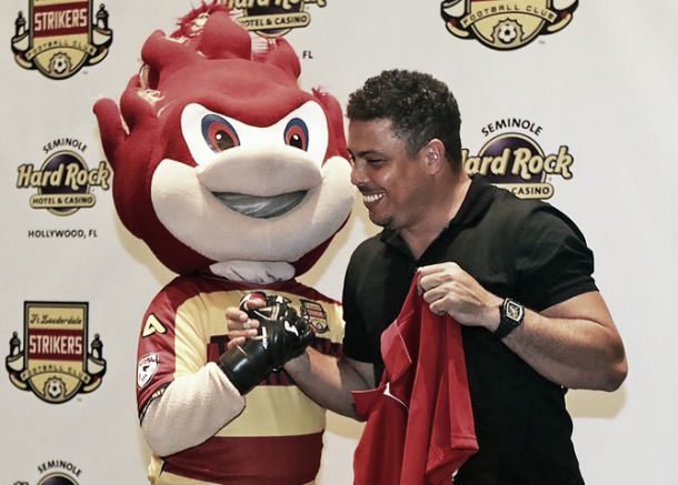 Ronaldo é o presidente do Fort Lauderdale Strikers