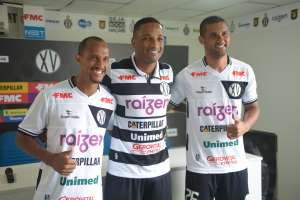 Paulistão: Entusiasmados, trio de reforços é apresentado no XV de Piracicaba
