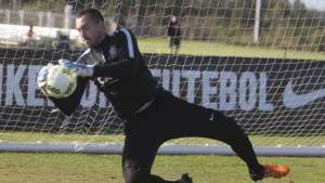 Florida Cup: Titular neste domingo, Walter comemora permanência de Cássio no Corinthians