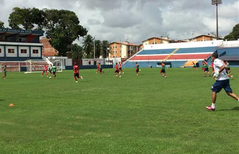 O Fortaleza fez seu último treino na manhã desta terça-feira, antes do clássico contra o Icasa