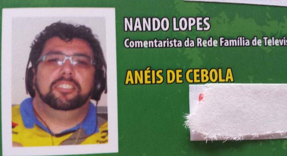 Nando Lopes virou até nome de porção em lanchonete temática de Araras-SP