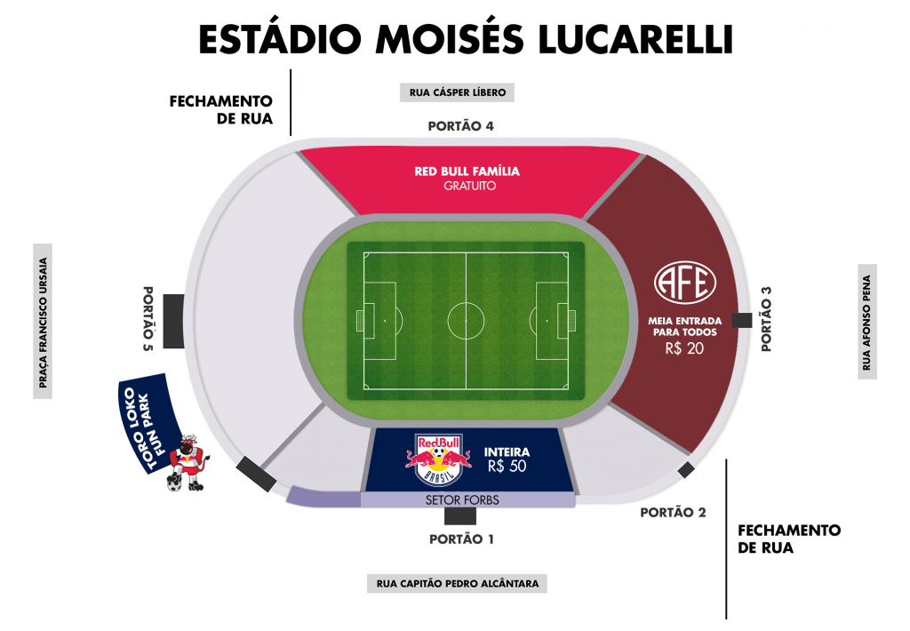 Torcedor do Red Bull tem ingresso gratuito contra a Ferroviária no Paulistão