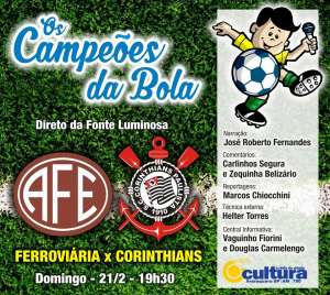 Rádio Cultura de Araraquara transmite duelo de líderes no domingo