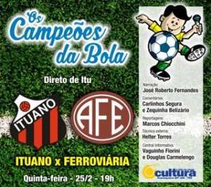 Rádios Cultura de Araraquara e FI transmitem duelo do Paulistão