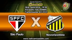 Rádio Amizade acompanha São Paulo X Novorizontino na Capital