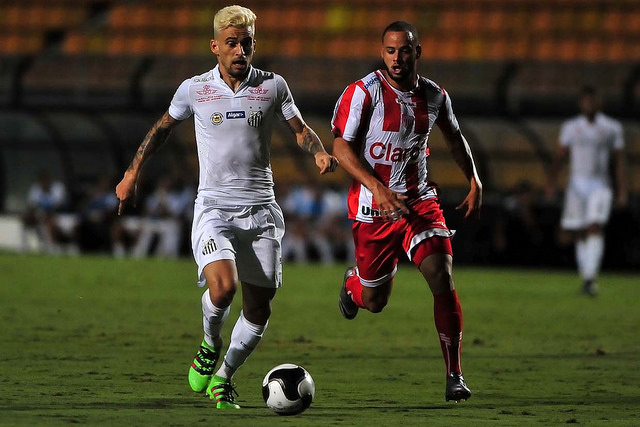 O platinado Lucas Lima é um dos destaques da seleção. Foto: Santos FC Oficial