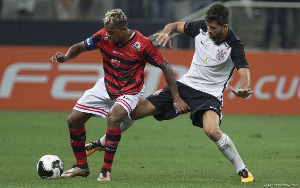 O Oeste resistiu 90 minutos, mas Rodriguinho marcou no finalzinho e deu a vitória ao Corinthians. Foto: corinthians.com.br