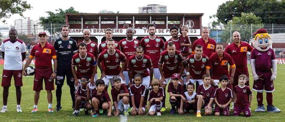 A equipe do Juventus que empatou com o Mirassol na Mooca. Foto: Ale Vianna CA Juventus Oficial