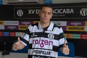 Paulistão: Emprestado pelo Coritiba, lateral Fabio Sá é apresentado no XV de Piracicaba