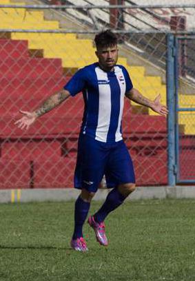 Victor Sapo, com nove gols, é artilheiro pelo Nacional.Foto: Luciano Santoliv 