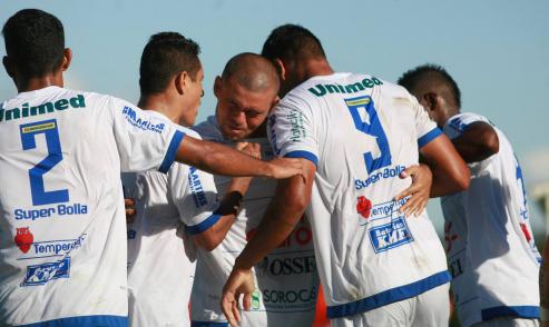 Anderson Cavalo marcou dois gols pelo São Bento contra o Rio Claro