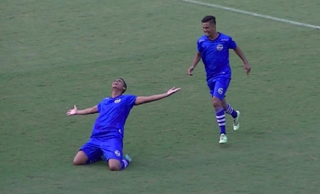 Yan Victor marcou o gol da vitória do São José. (Foto: Meon) 
