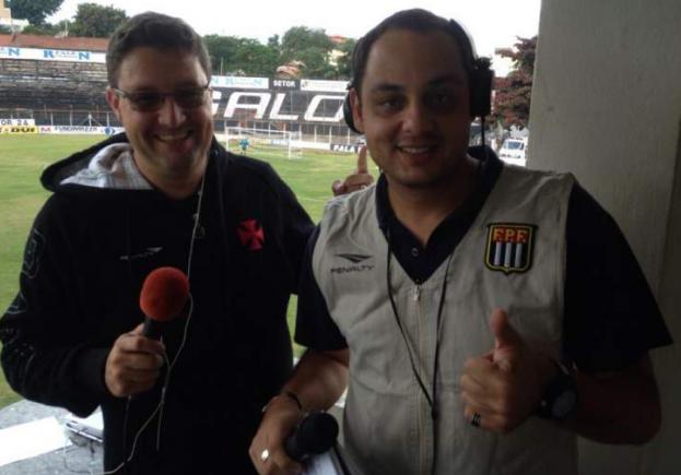 Edmar Ferreira e Dênis Suidedos da Rádio Educadora de Limeira