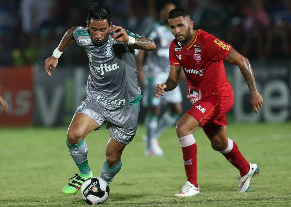 Barrios marcou par ao Palmeiras, mas não foi o suficiente. (Foto: Cesar Greco / Ag Palmeiras)