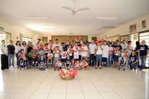 Grêmio Novorizontino faz entrega de ovos de páscoa em instituições