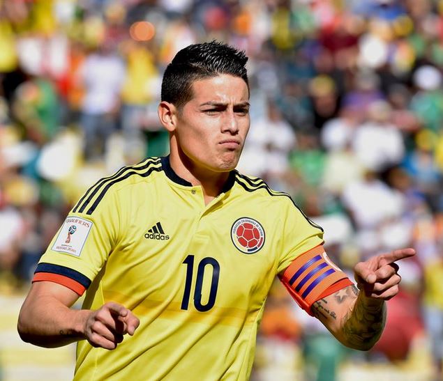 James fez um dos gols da vitória da Colômbia 