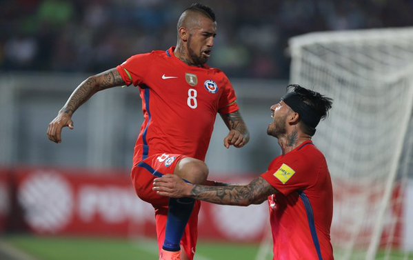 Vidal brilha na vitória do Chile contra Venezuela