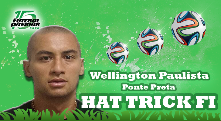 Wellington Paulista, o WP9, comemora os quatro gols em tarde histórica pela Ponte 2 0002050155383 img