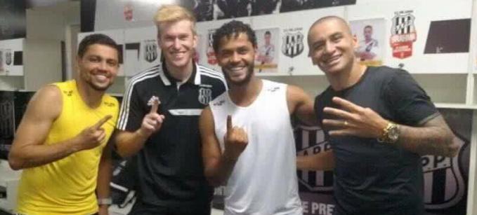 Os goleadores da Ponte na maior goleada do Paulistão: Wellington Paulista (4), Elton, Douglas Grolli e Felipe Azevedo