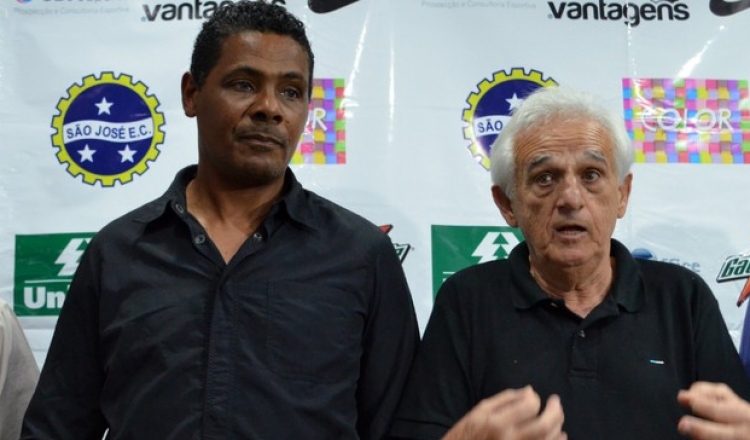 O presidente do São José, Geleia (dir), protagonizou episódios polêmicos.