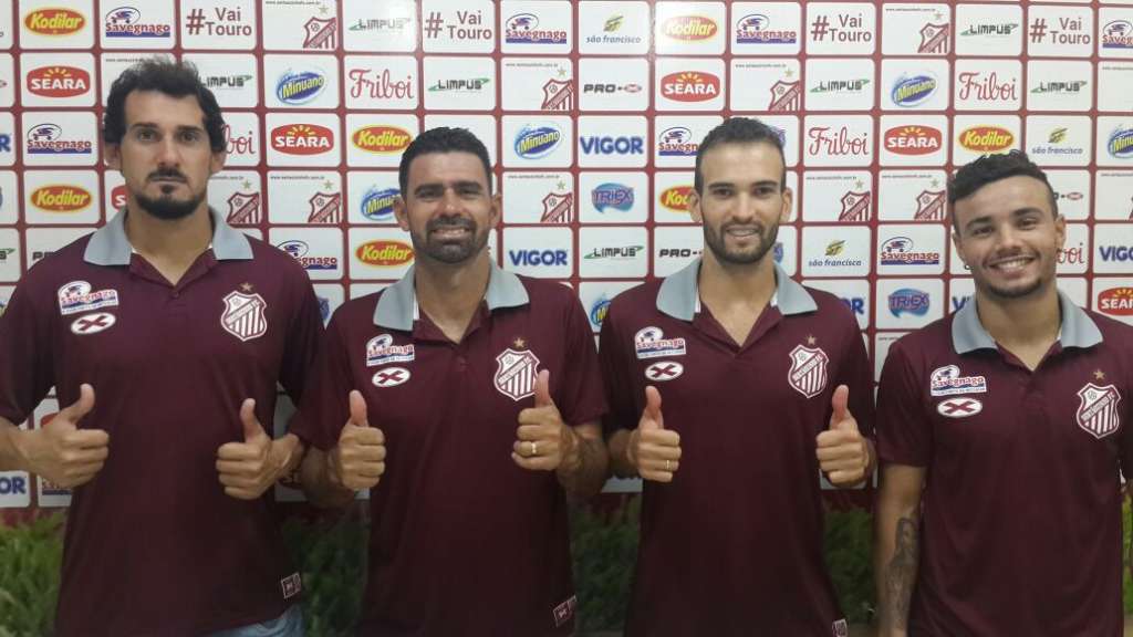 Gabriel Barcos, Fábio Gomes, Thiaguinho e Magnun são os novos reforços do Sertãozinho ( Divulgação / Sertãozinho).