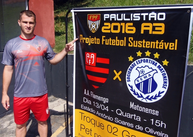 De volta, Brumati foi  'garoto propaganda' da semana do Futebol Sustentável. (Foto: Marcos Vieira / AA Flamengo)