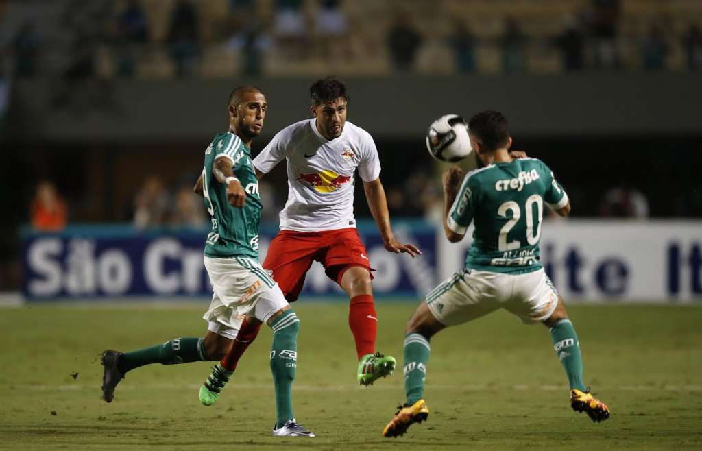 Diego Sacomam na vitória do Red Bull sobre o Palmeiras (Foto: Divulgação/Red Bull) 