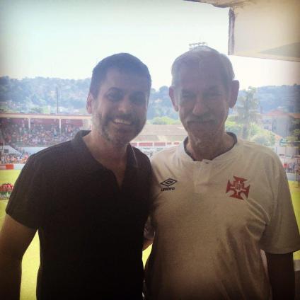 Fábio Maradei e Lupercio Conde assistiram o jogo juntos 