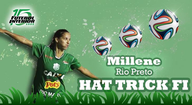 Millene faz três pelo Rio Preto no Paulista Feminino e pede música no HAT TRICK FI 1 0002050161111 img