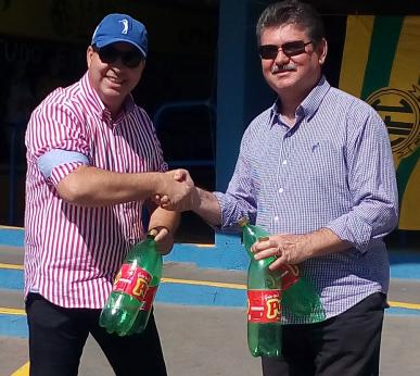 Ferraz e Edson Ermenegildo, presidente do Mirassol