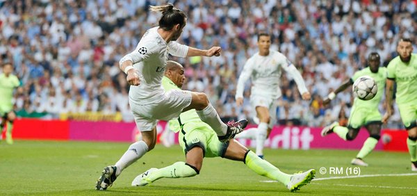 Bale conta com desvio e decide na semifinal contra o City