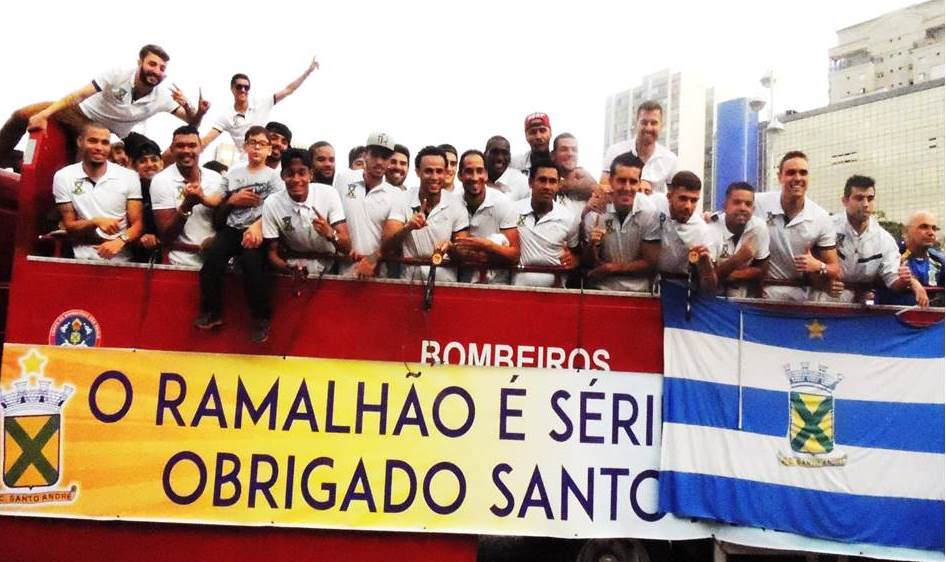 Paulista A2: Campeão, elenco do Santo André desfila pela cidade nesta segunda 2 0002050164215 img