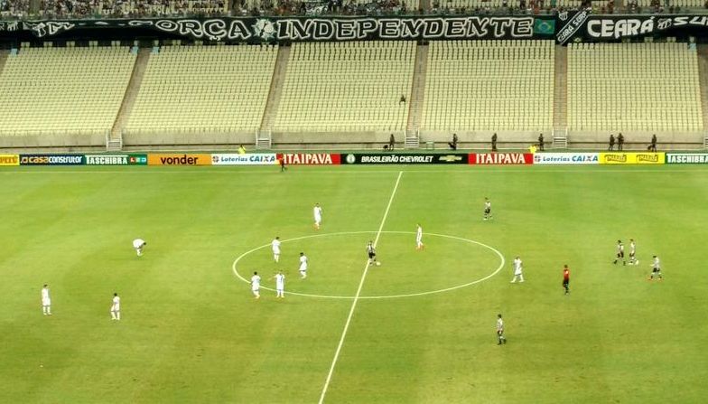 O Ceará até abriu o placar, mas foi o Paysandu quem pressionou os 90 minutos (Foto: Thais Jorge) - Thais Jorge