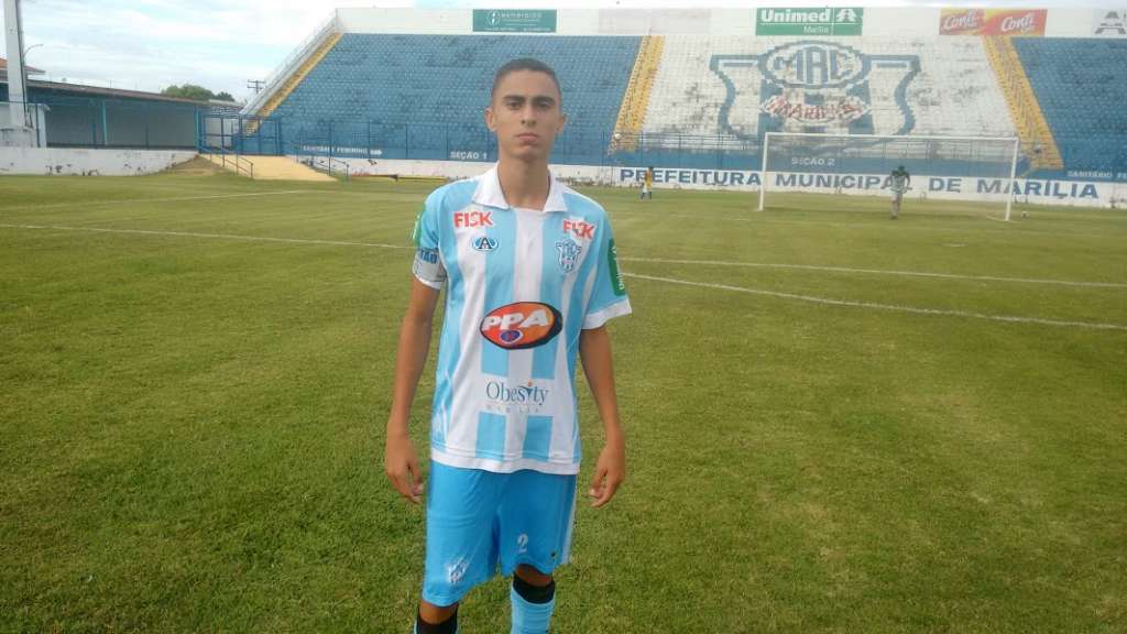 Vinicius Pereira foi autor do gol de empate do Marília diante do Tupã pelo Paulista Sub 15 - Assessoria de Imprensa/Stadium BR