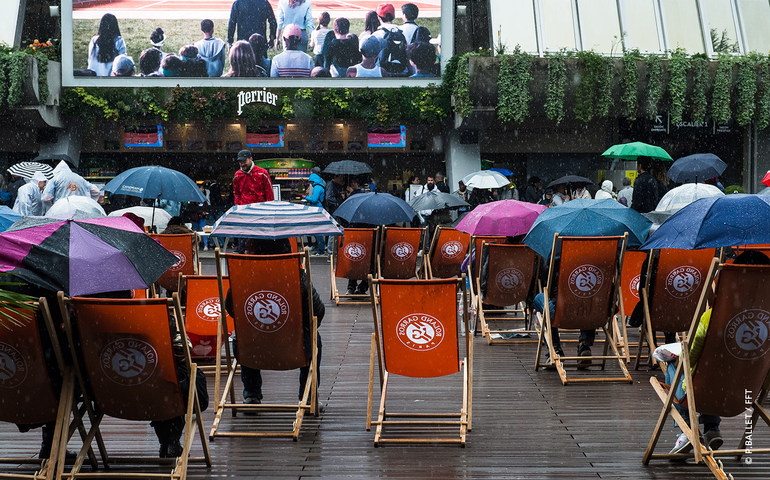 Tênis: Chuva volta a atrapalhar dia de Roland Garros