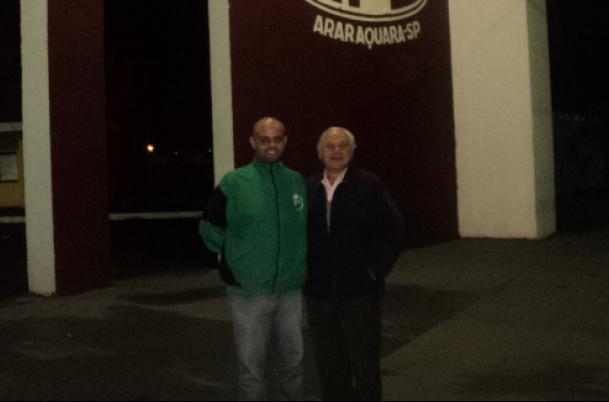 O vice-presidente jurídico do Rio Preto, Dr. José Eduardo Rodrigues, ao lado do supervisor de futebol, Tiago Crestani Carananti - Divulgação