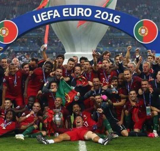 Portugal comemora título da Eurocopa
