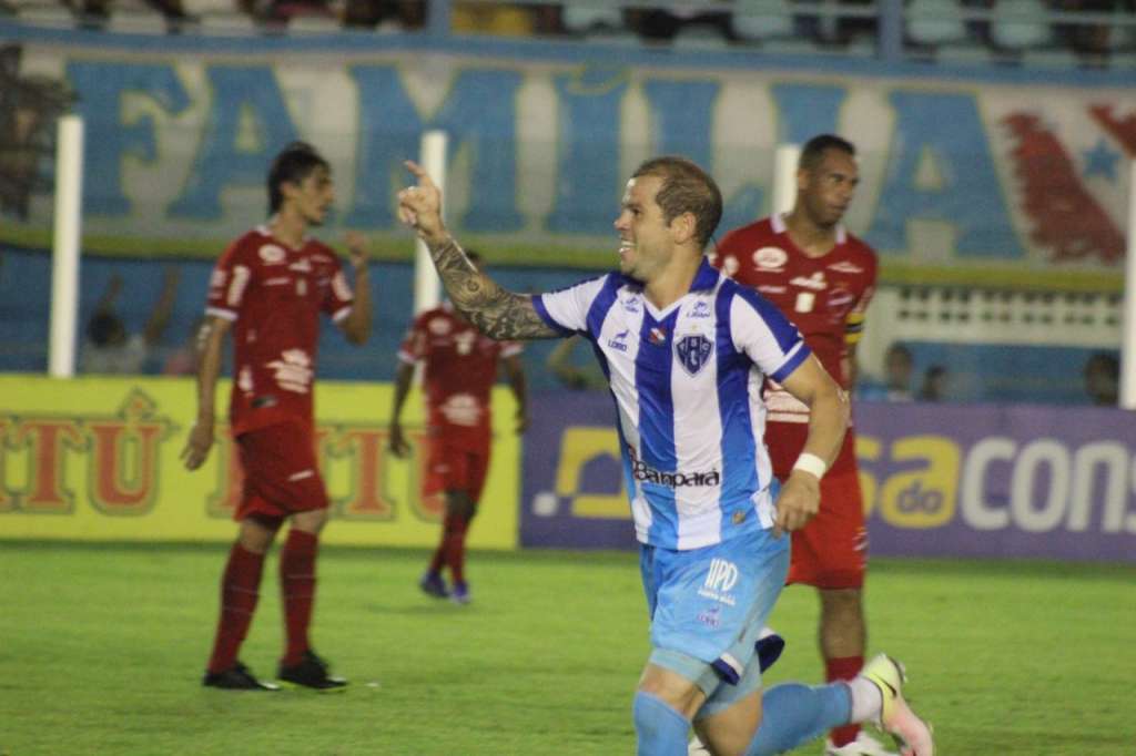 Tiago Luís marcou os dois gols para o Paysandu, mas não salvou o cargo de Gilmar Dal Pozzo - Foto: Fernando Torres/Paysandu