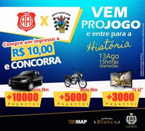 Segundona: Inter de Bebedouro faz promoção que vale carro, para lotar Stamatão