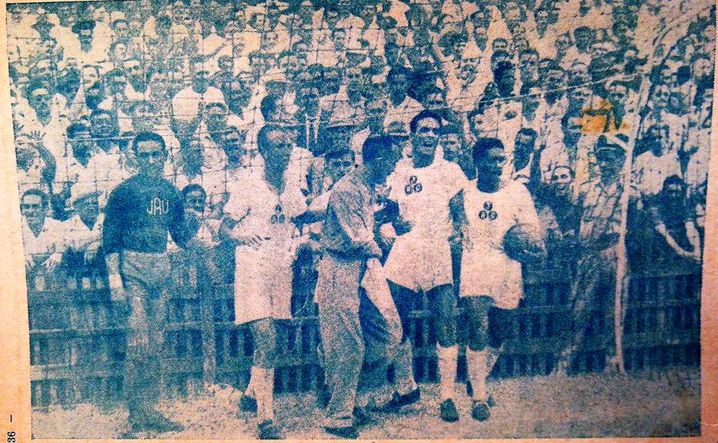 Gol do Jabaquara na cidade de Santos (Foto: Acervo XV de Jaú)