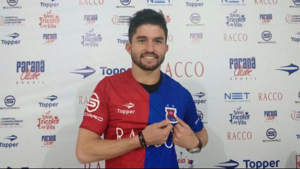 Guilherme Queiroz chegou ao Paraná por empréstimo até o final da temporada (Foto: Divulgação/Paraná)