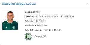 Série B: Walter aparece no BID e finalmente reestreará com o Goiás