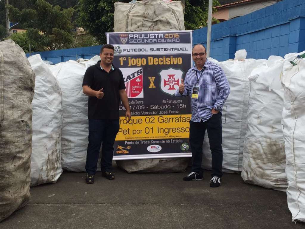 Taboão da Serra e Portuguesa Santista juntos com Futebol Sustentável 