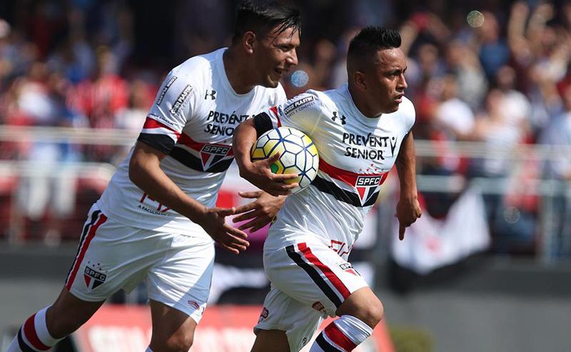 Cueva já marcou cinco gols com a camisa do São Paulo (Foto: Rubens Chiri /saopaulofc.net)